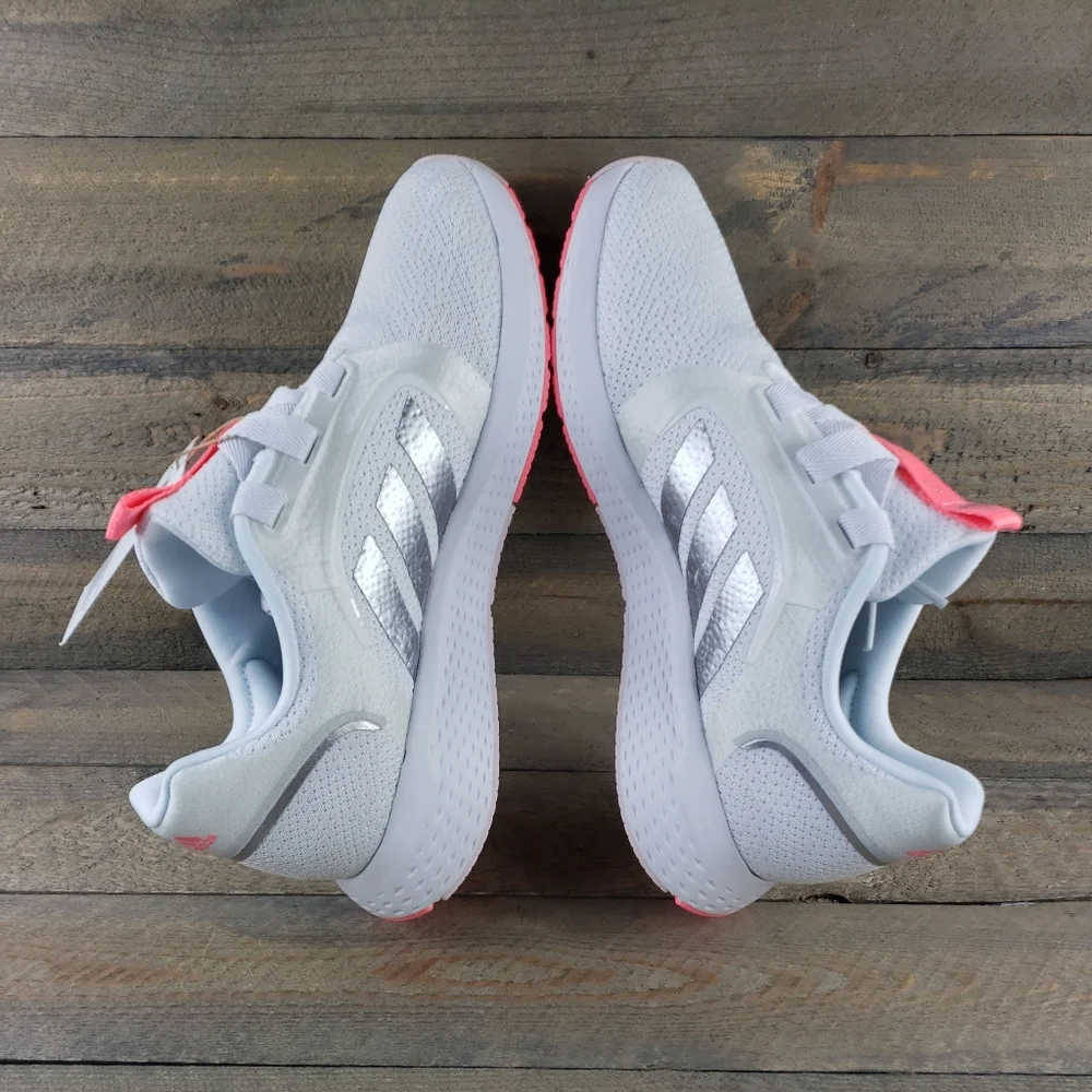 adidas Edge Lux 5  Women's Running Casual Shoes White, Acid Red Metallic Silver - Picture 7 of 11